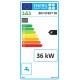 KOCIOŁ PIEC C.O BIO EFEKT PELLET SAS 36 KW 5 KLASA ECODESIGN