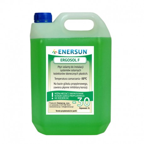 płyn solarny Ergosol F -30°C 5L Enersun do kolektorów płaskich