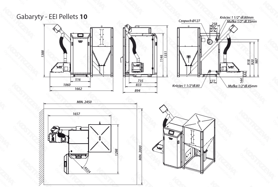 Gabaryty EEI PELLETS